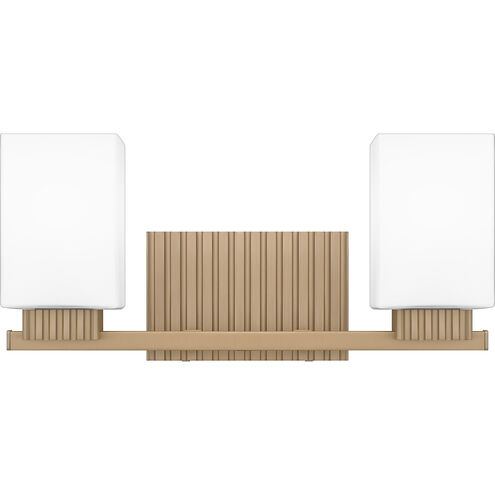 Joyner 2 Light 16 inch Bronze Gold Bath Light Wall Light, Medium