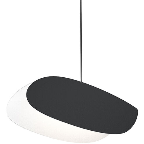 Papillons LED 13 inch Satin Black Pendant Ceiling Light