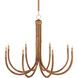 Samsara 8 Light 42.5 inch Saddle Tan Chandelier Ceiling Light, Medium