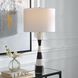 Bandeau 30 inch 150.00 watt Black and White Man-Made Stone Table Lamp Portable Light