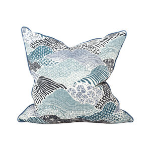 Madcap Cottage 24 inch Windsor Park Ocean Pillow, with Down Insert