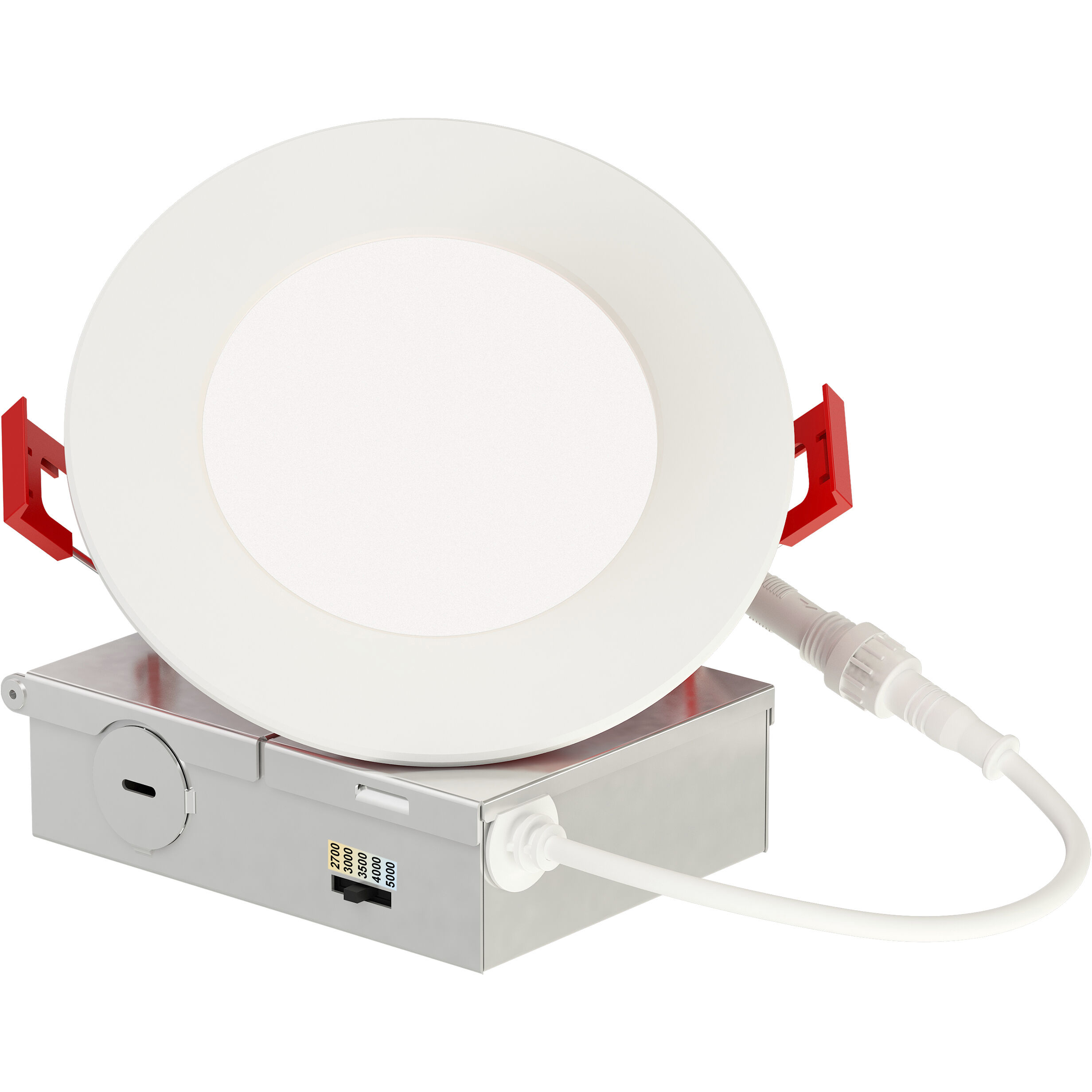Slim Fire LED 5 inch White Flush Mount Ceiling Light