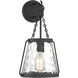 Crawford 1 Light 10 inch Matte Black Wall Sconce Wall Light