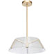 Talon LED 19.6 inch Brushed Brass Pendant Ceiling Light