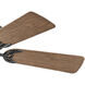 Cabana 36 inch Matte Black with Walnut Blades Fan, Regency Series