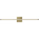 Mick De Giulio Serre LED 35.8 inch Natural Brass Bath Vanity Wall Light