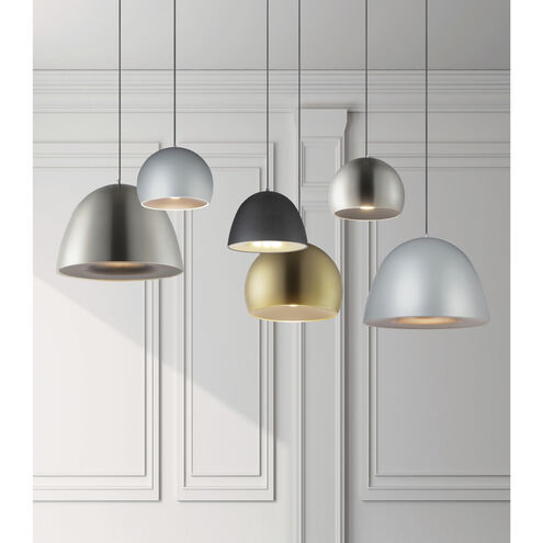 Fungo LED 23.5 inch Dark Grey and Coffee Single Pendant Ceiling Light in Dark Grey/Coffee