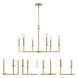 Dunne 6 Light 30 inch Lacquered Brass Chandelier Ceiling Light