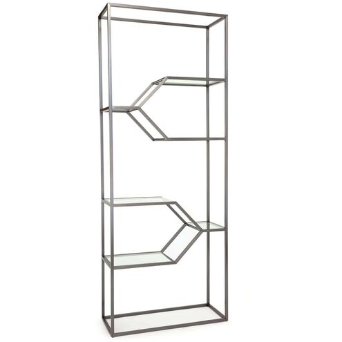 Conrad 91 X 36 X 14 inch Gun Metal Shelf