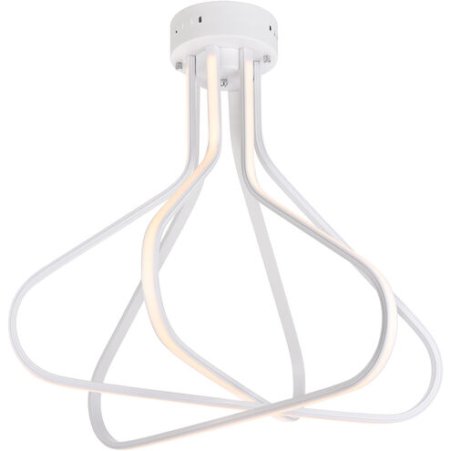 Dahlia LED 26.6 inch White Flush Mount Ceiling Light