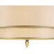 Luxo 5 Light 26 inch Antique Brass Semi Flush Ceiling Light