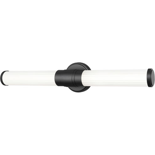 Warwick LED 25.25 inch Matte Black Bath Vanity Wall Light