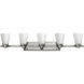 Avon LED 40 inch Brushed Nickel Vanity Light Wall Light in Etched Opal