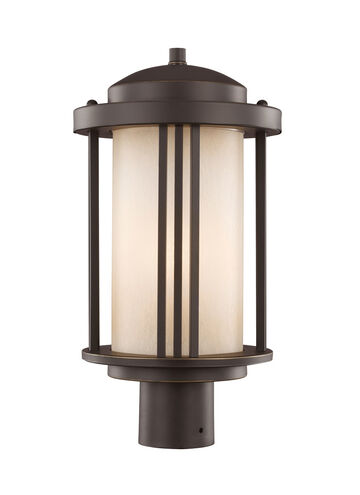 Crowell 1 Light 17 inch Antique Bronze Outdoor Post Lantern