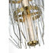 Waterford Killarney LED 32 inch Natural Brass Layered Chandelier Ceiling Light