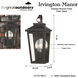 Great Outdoors Irvington Manor 2 Light 19 inch Chelesa Bronze Outdoor Pocket Lantern in Incandescent, Clear Glass