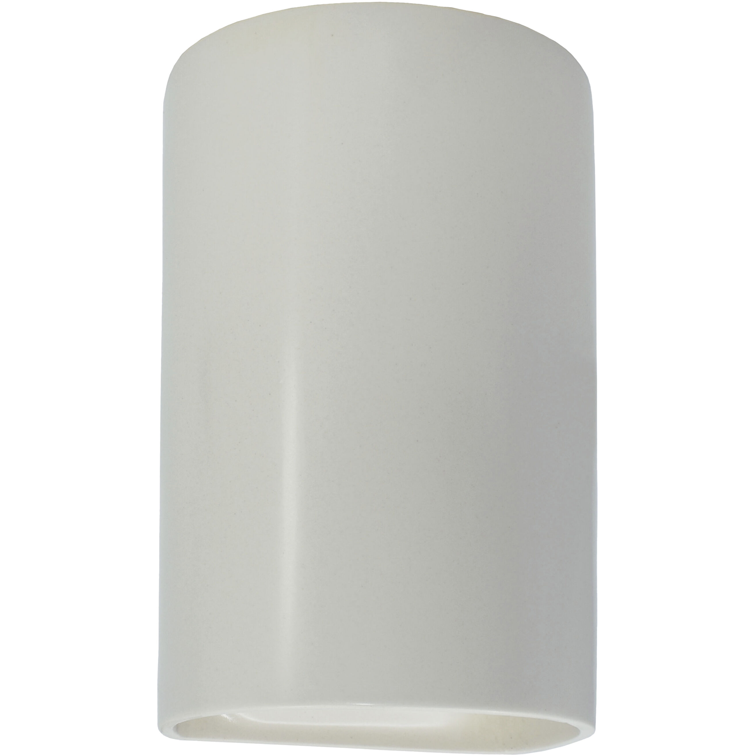 Ambiance Cylinder LED 7.75 inch Matte White ADA Wall Sconce Wall Light, Large