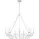 C&M by Chapman & Myers Brighton 9 Light 41.5 inch Aged Pewter Chandelier Ceiling Light in LED