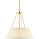 Lytham LED 24.25 inch Antique Gold Leaf Pendant Ceiling Light
