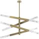 Ari 8 Light 13.5 inch Satin Gold Pendant Ceiling Light
