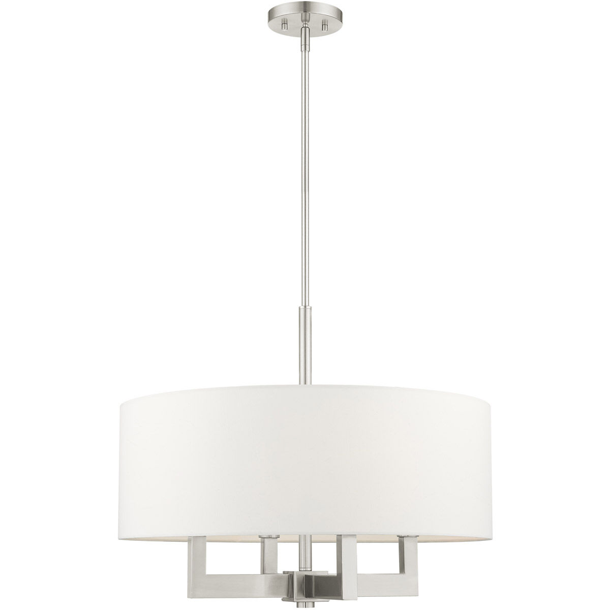 Cresthaven 4 Light 24 inch Brushed Nickel Chandelier Ceiling Light