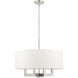 Cresthaven 4 Light 24 inch Brushed Nickel Chandelier Ceiling Light