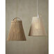 Parnell 1 Light 27.75 inch Natural/Beige/Frosted White Pendant Ceiling Light