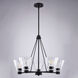 Dalton 5 Light 25.5 inch Matte Black Chandelier Ceiling Light