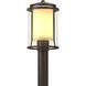Meridian 1 Light 14.4 inch Coastal Dark Smoke Outdoor Post Light