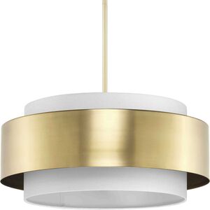 Silva 3 Light 22 inch Brushed Bronze Pendant Ceiling Light, Design Series