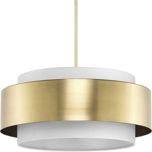 Silva 3 Light 22 inch Brushed Bronze Pendant Ceiling Light, Design Series