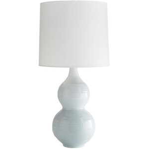 Lacey 33 inch 150 watt Ice Blue Table Lamp Portable Light
