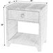 Bar Harbor Raffia 1 Drawer Nightstand in Natural