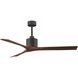 Atlas Nan 60 inch Textured Bronze with Walnut Blades Ceiling Fan