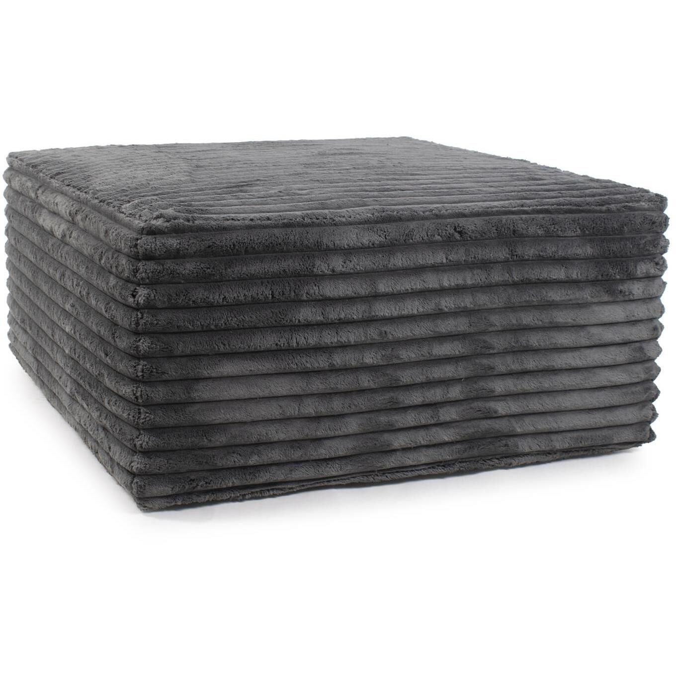 Shar Pei Universal 18 inch Charcoal Ottoman