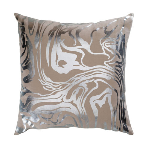 Crescent 18 X 18 inch Khaki Pillow Kit, Square