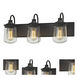 Hamel 3 Light 24 inch Oil Rubbed Bronze Vanity Light Wall Light