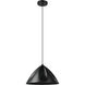 Podere 1 Light 16.54 inch Black Pendant Ceiling Light