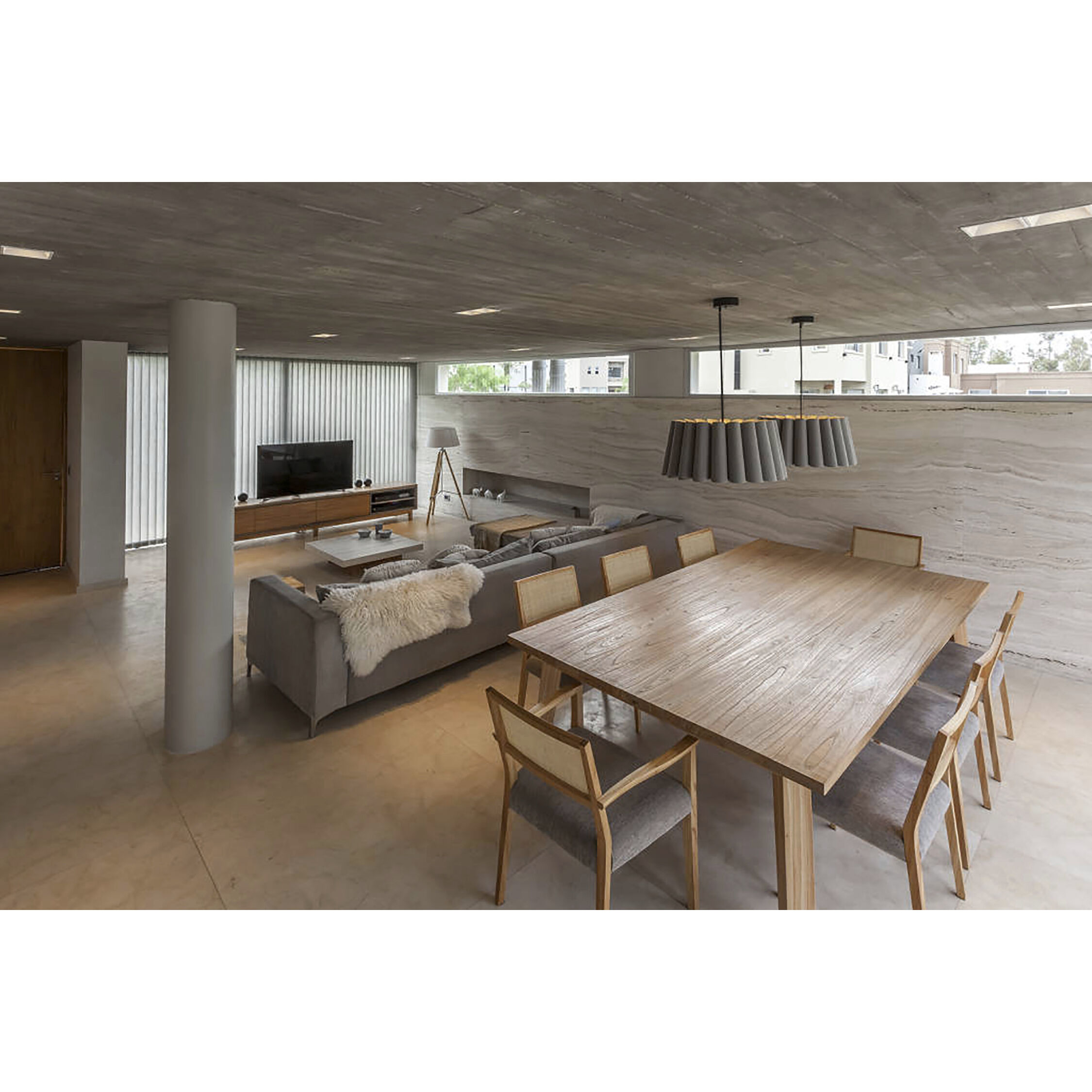 Renata 1 Light 22 inch Black Pendant Ceiling Light in Grey Oak/Ash, WEP Collection