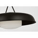 Richard June Liora 1 Light 20.3 inch Aged Iron Pendant Ceiling Light in Standard