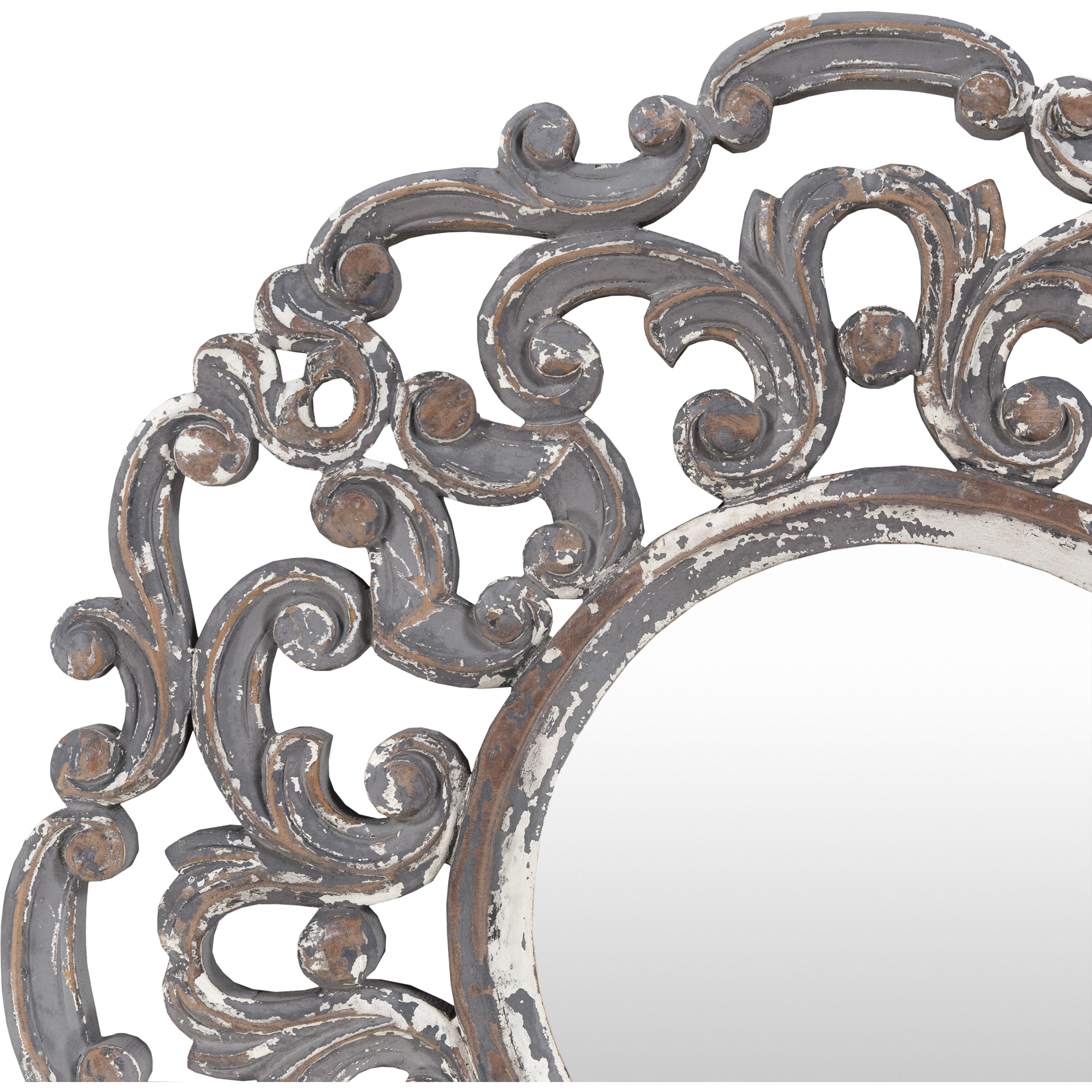 Urvashi 24 X 24 inch Antiqued Mirror, Medium