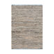 Jefferson 66 X 42 inch Taupe/Bright Blue/Denim Rugs, Jute and Leather