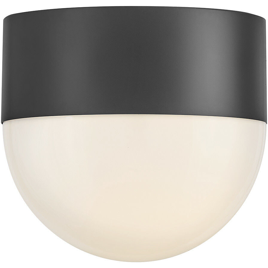 Bardi 1 Light 8 inch Black Outdoor Flush Mount
