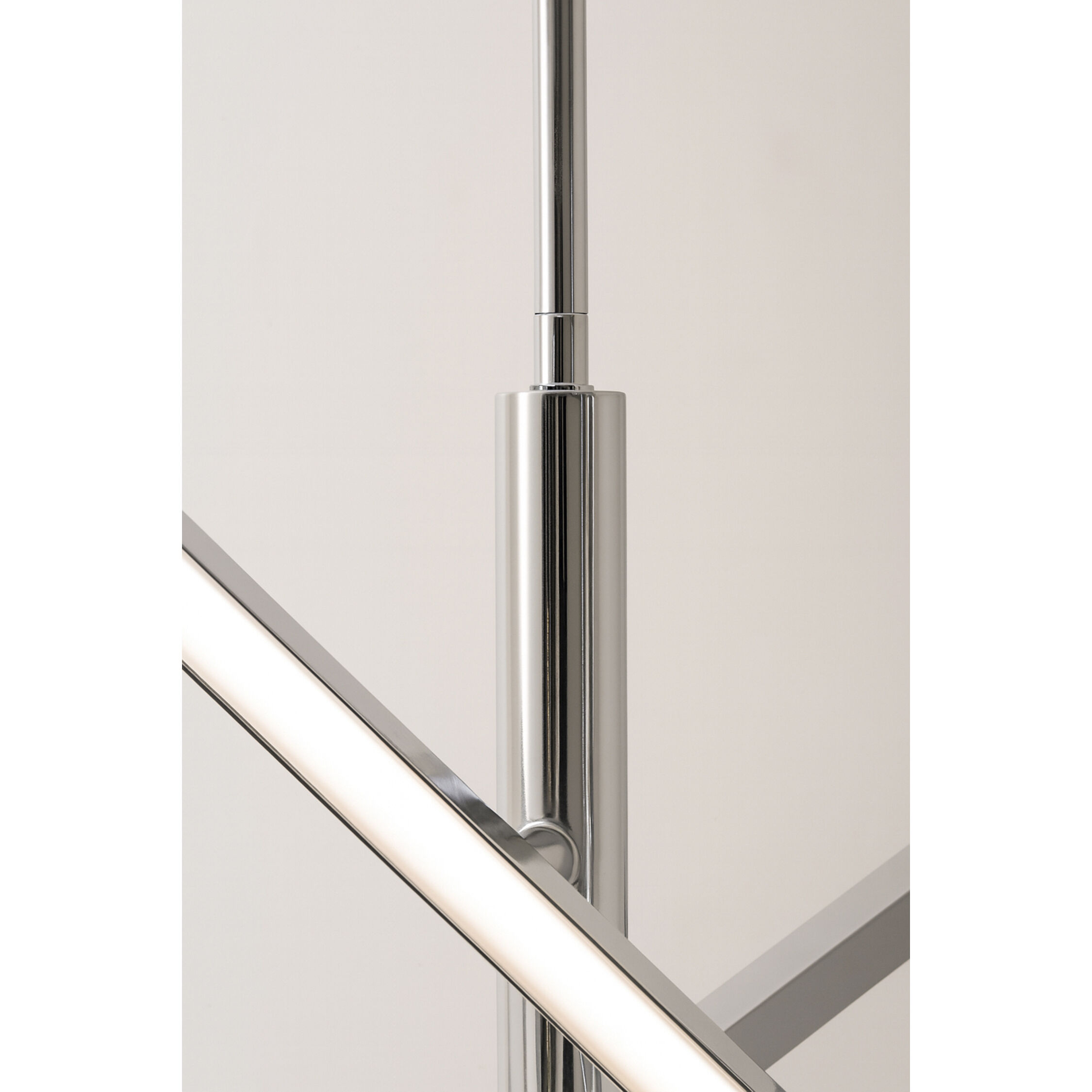 Knoll LED 48 inch Polished Chrome Pendant Ceiling Light