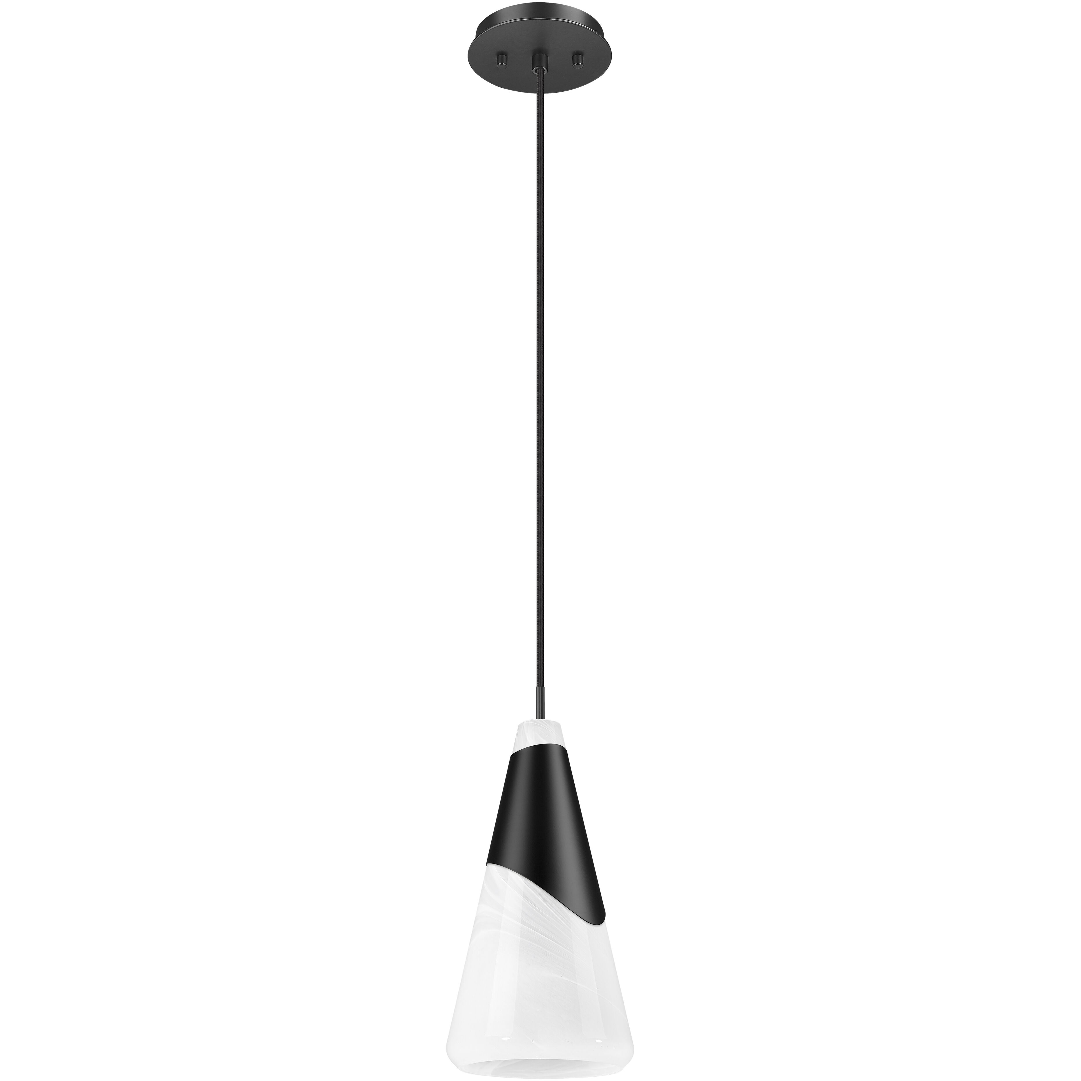 Aimie 1 Light 7 inch Matte Black Pendant Ceiling Light