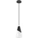 Aimie 1 Light 7 inch Matte Black Pendant Ceiling Light