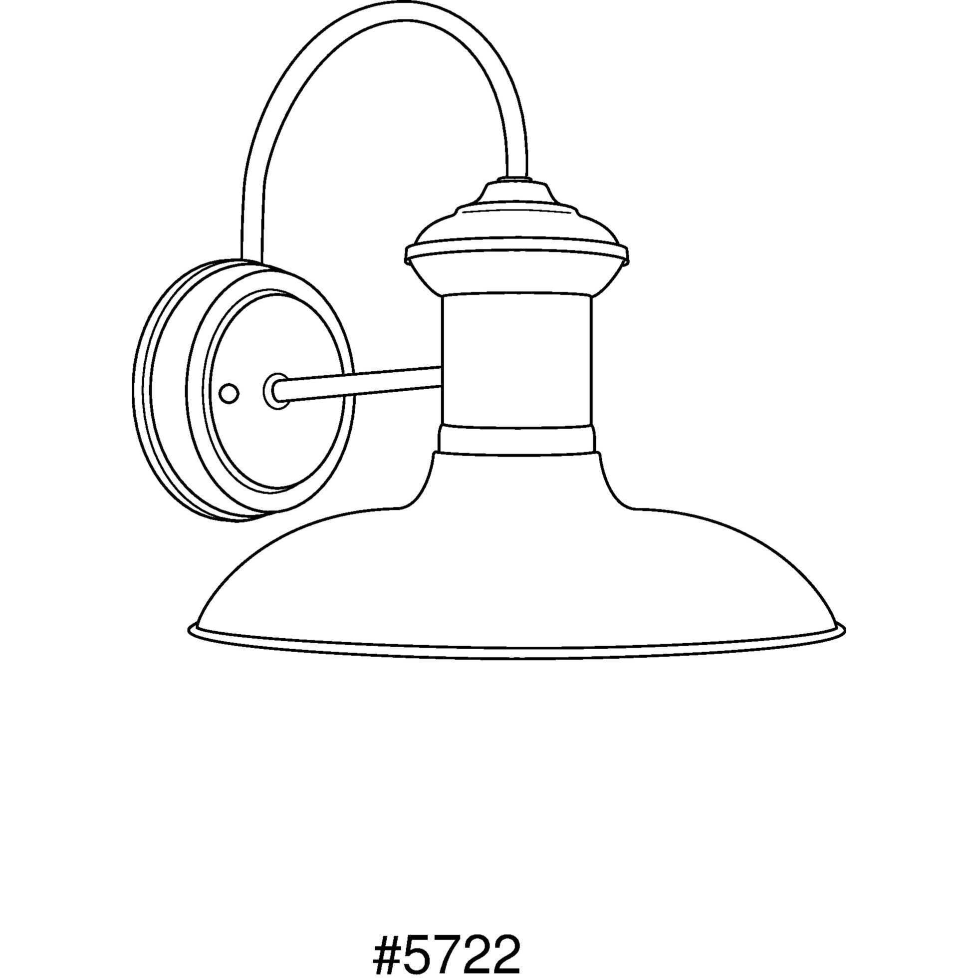 Brookside 1 Light 11 inch Gilded Iron Outdoor Wall Lantern, Medium