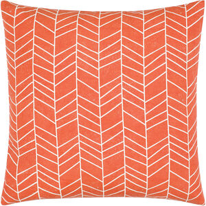 Lachen 18 inch Burnt Orange Pillow Kit in 18 x 18, Square