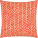 Lachen 18 inch Burnt Orange Pillow Kit in 18 x 18, Square