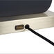 Laurel 30 inch 23 watt Ebony and Weathered Brass Table Lamp Portable Light